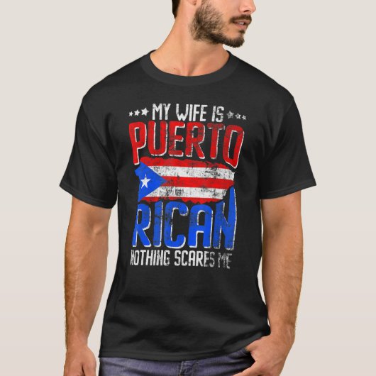 My Wife Is Puerto Rican Puerto Rico Hispanic Herit T-Shirt (Vorderseite)