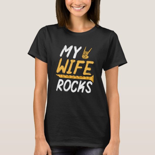 My Wife Rocks Fluting & Flute 1 T-Shirt (Vorderseite)