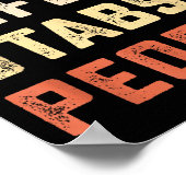 My Wife Stabs People Funny Wife Quote  Poster (Ecke)