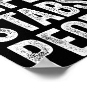 My Wife Stabs People Funny Wife Quote  Poster (Ecke)