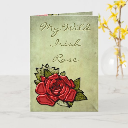My Wild Irish Rose Karte (Gelbe Blume)