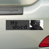 my word in blacq autoaufkleber (Auf Auto)