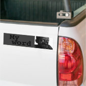 my word in blacq autoaufkleber (Auf Lkw)