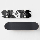 my word in blacq skateboard (Horizontal)