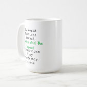 My World Revolves Around Numbers Logic Kaffeetasse (Vorderseite Links)