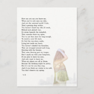 My World Within Postcard Postkarte