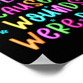 My Worship Is Loud Because My Wounds Were Deep Chr Poster (Ecke)