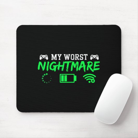 My Worst Gamer Funny Gaming Men Teen Boys Kids Mousepad (Mit Mouse)