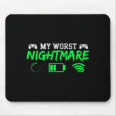 My Worst Gamer Funny Gaming Men Teen Boys Kids Mousepad (Vorne)
