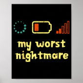 My Worst Low Wifi Signal Funny Gamer Men Boys Kids Poster (Vorne)