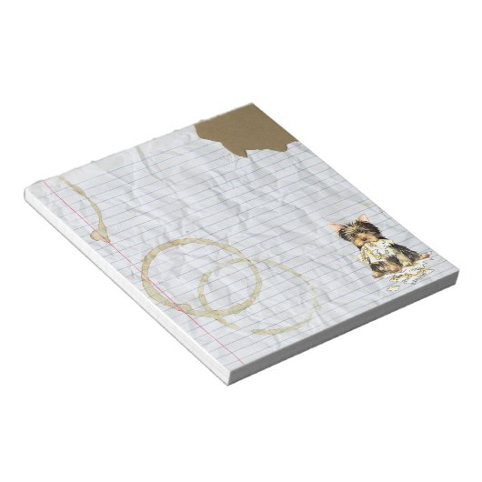 My Yorkie Ate my Lessingplan Notizblock (angewinkelt)