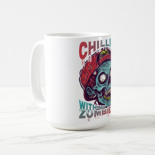  My Zombies Mug | Funny Halloween Horror  Kaffeetasse (Vorderseite Links)