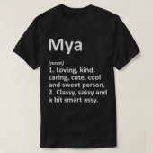 MYA Definition Personalized Name Funny Birthday Gi T-Shirt (Design vorne)