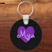 Mya Lila Schlüsselanhänger (Vorderseite)