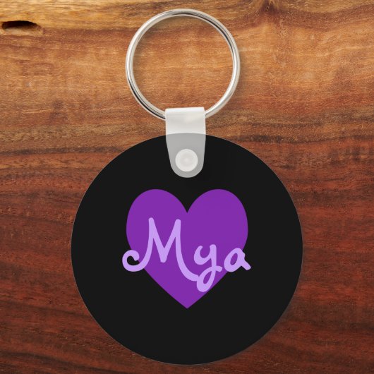 Mya Lila Schlüsselanhänger (Vorderseite)