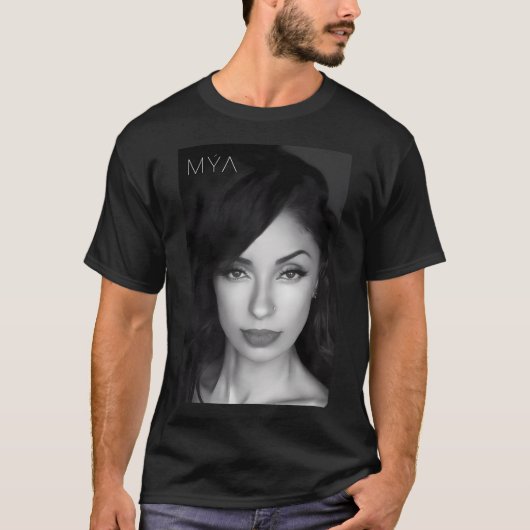 Mya Nah Schwarz-weiß T-Shirt (Vorderseite)