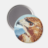 Mya - Red-Schwanz Hawk Magnet (Vorderseite/Rückseite)