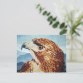 Mya - Red-Schwanz Hawk Postcard Postkarte (Stehend Vorderseite)
