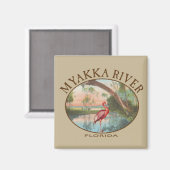 Myakka Florida mit dem Roseate Spoonbill Magnet (Vorderseite/Rückseite)