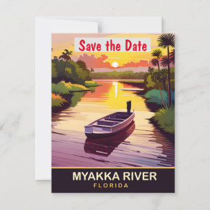 Myakka River, Florida, Reise-Postkarte,  Save The Date
