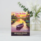 Myakka River, Florida, Travel Postcard, Save The Date (Stehend Vorderseite)