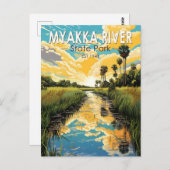 Myakka River Staat Park Florida Kunst, Dichtung un Postkarte (Vorne/Hinten)