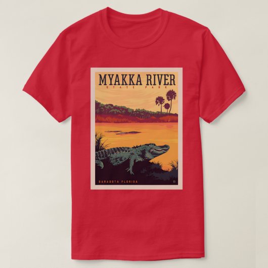 Myakka River Staat Park Florida TShirt (Design vorne)