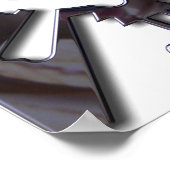 Myan Hunab Ku - Black Chrome Poster (Ecke)