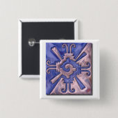 Myan Hunab Ku-glass Button (Vorne & Hinten)