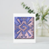 Myan Hunab Ku-glass Postkarte (Stehend Vorderseite)