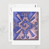 Myan Hunab Ku-glass Postkarte (Vorne/Hinten)