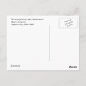 Myan Hunab Ku-glass Postkarte (Rückseite)