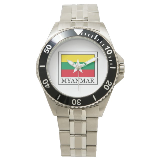 Myanmar Armbanduhr (Vorderseite)