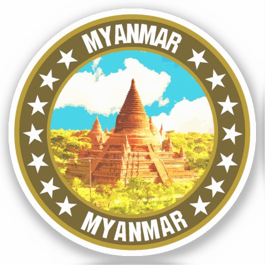 Myanmar Aufkleber (Vorderseite)