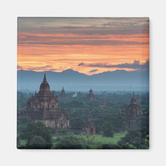 Myanmar, Bagan Sunrise Magnet (Vorne)