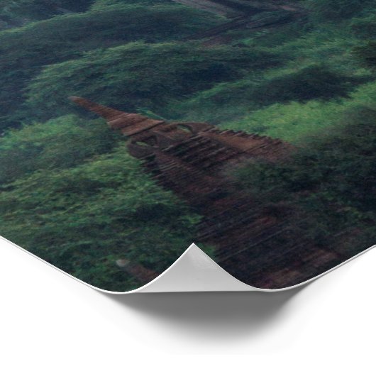 Myanmar, Bagan Sunrise Poster (Ecke)