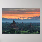 Myanmar, Bagan Sunrise Poster (Vorne)