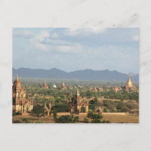 Myanmar, Bagan, Tempel schlicht von Bagan und Postkarte