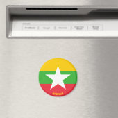 Myanmar Flag Charming Patriotic Magnet (In Situ (Geschirrspüler))