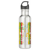 Myanmar Flag Gorgetic Patriotic Edelstahlflasche (Vorderseite)