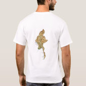 Myanmar Flag + Karte + Text-T - Shirt (Rückseite)