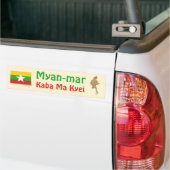 Myanmar Flag + Map Autoaufkleber (Auf Lkw)