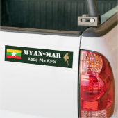 Myanmar Flag + Map Autoaufkleber (Auf Lkw)