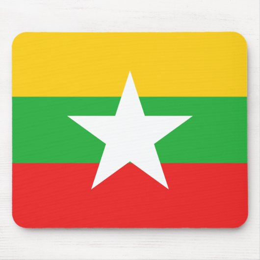 Myanmar Flag Mousepad (Vorne)