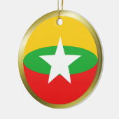 Myanmar Flag Ornament (Links)