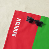 Myanmar Flag Splendid Patriotic Strandtuch (Beispiel)