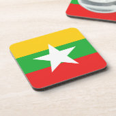 Myanmar Flag Untersetzer (Linke Seite)