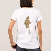 Myanmar Flag x Map T - Shirts (Rückseite)