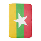 Myanmar-Flagge Badematte (Vorderseite Vertikal)