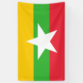 Myanmar-Flagge Banner (Vertikal)
